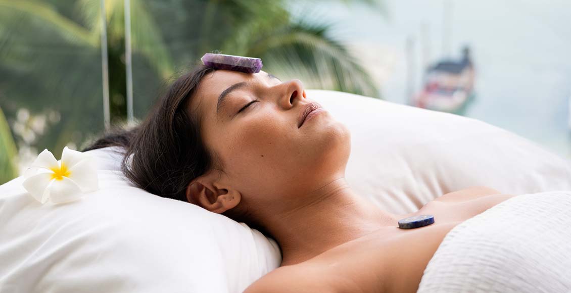 Daily spa massage treatment by the sea